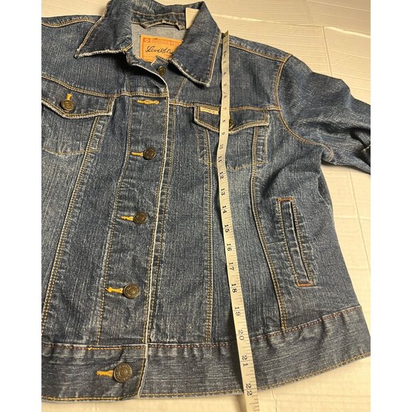 VTG-Levis Strauss Signature Denim Jacket Large-medium Wash Cotton Blend Womens - Picture 14 of 15